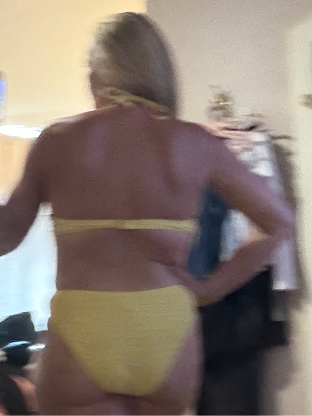 Blue Life Yellow One-Piece Swimsuit